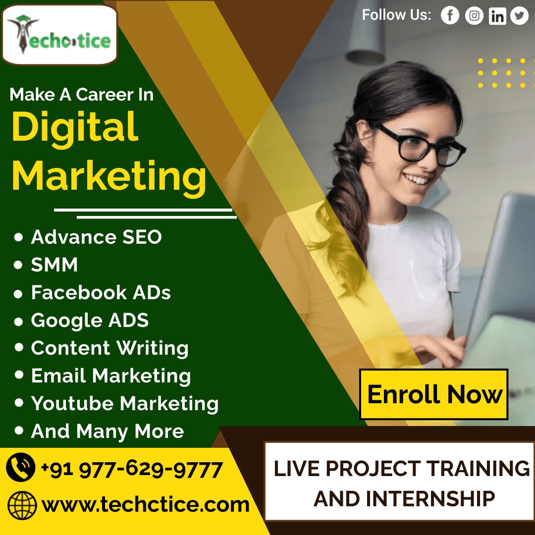 Top 5 digital marketing Course in Techctice Bhubaneswar Job Assistance.